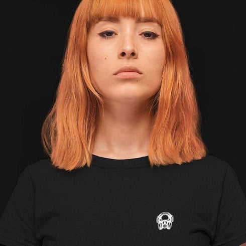 Hardtekk Army T-Shirt in schwarz für Frauen von vorne
